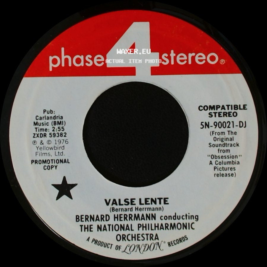 Bernard Herrmann Conducting The National Philharmonic Orchestra / Bernard Herrmann - Valse Lente / The Ferry side A