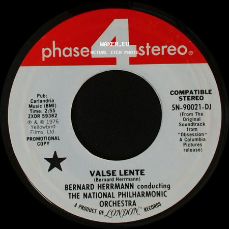 Bernard Herrmann Conducting The National Philharmonic Orchestra / Bernard Herrmann - Valse Lente / The Ferry side A