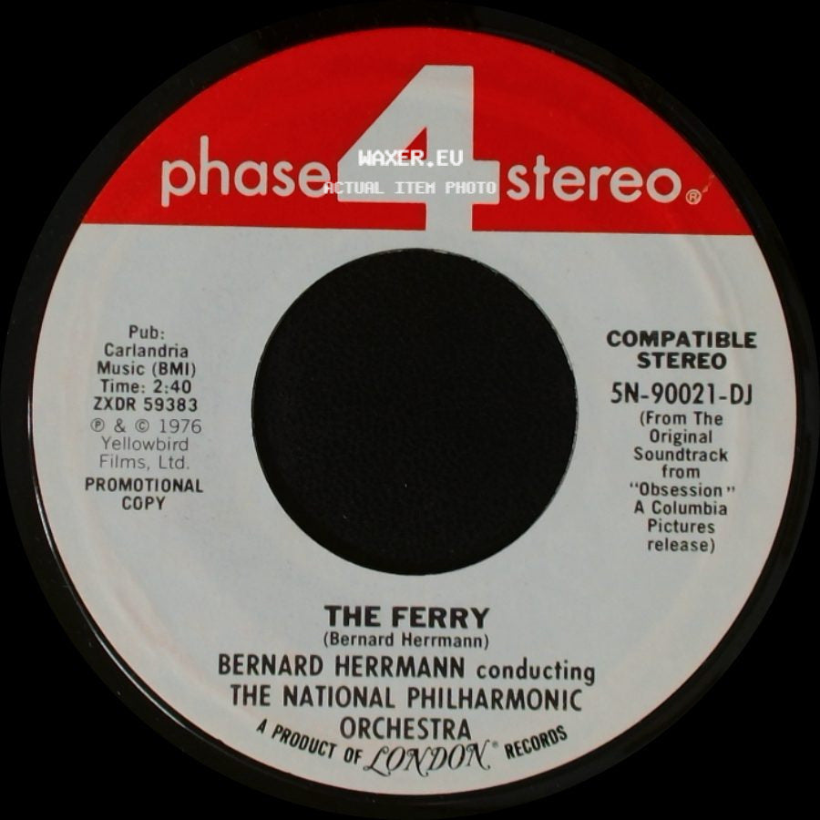 Bernard Herrmann Conducting The National Philharmonic Orchestra / Bernard Herrmann - Valse Lente / The Ferry side B