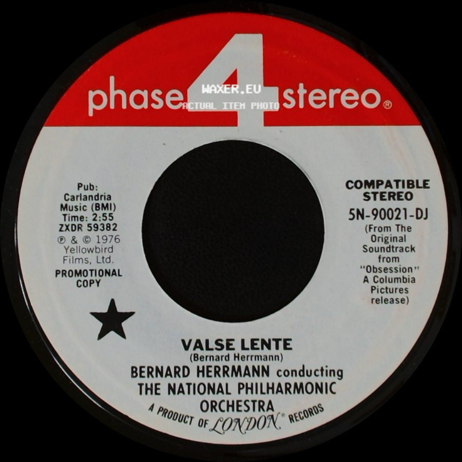 Bernard Herrmann Conducting The National Philharmonic Orchestra - Valse Lente / The Ferry side A
