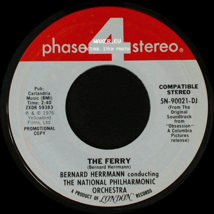 Bernard Herrmann Conducting The National Philharmonic Orchestra - Valse Lente / The Ferry side B
