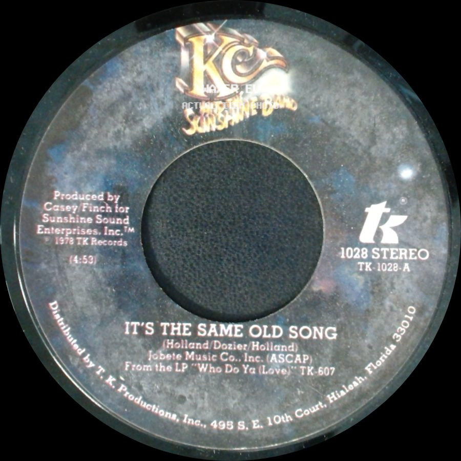 Kc And The Sunshine Band - It's The Same Old Song / Let's Go Party side A