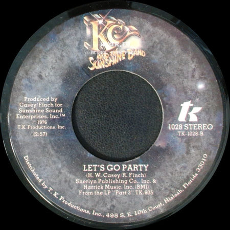 Kc And The Sunshine Band - It's The Same Old Song / Let's Go Party side B