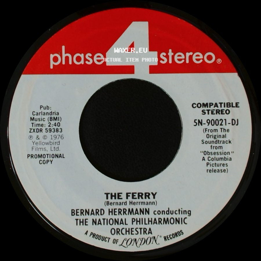 Bernard Herrmann Conducting The National Philharmonic Orchestra - The Ferry / Valse Lente side A