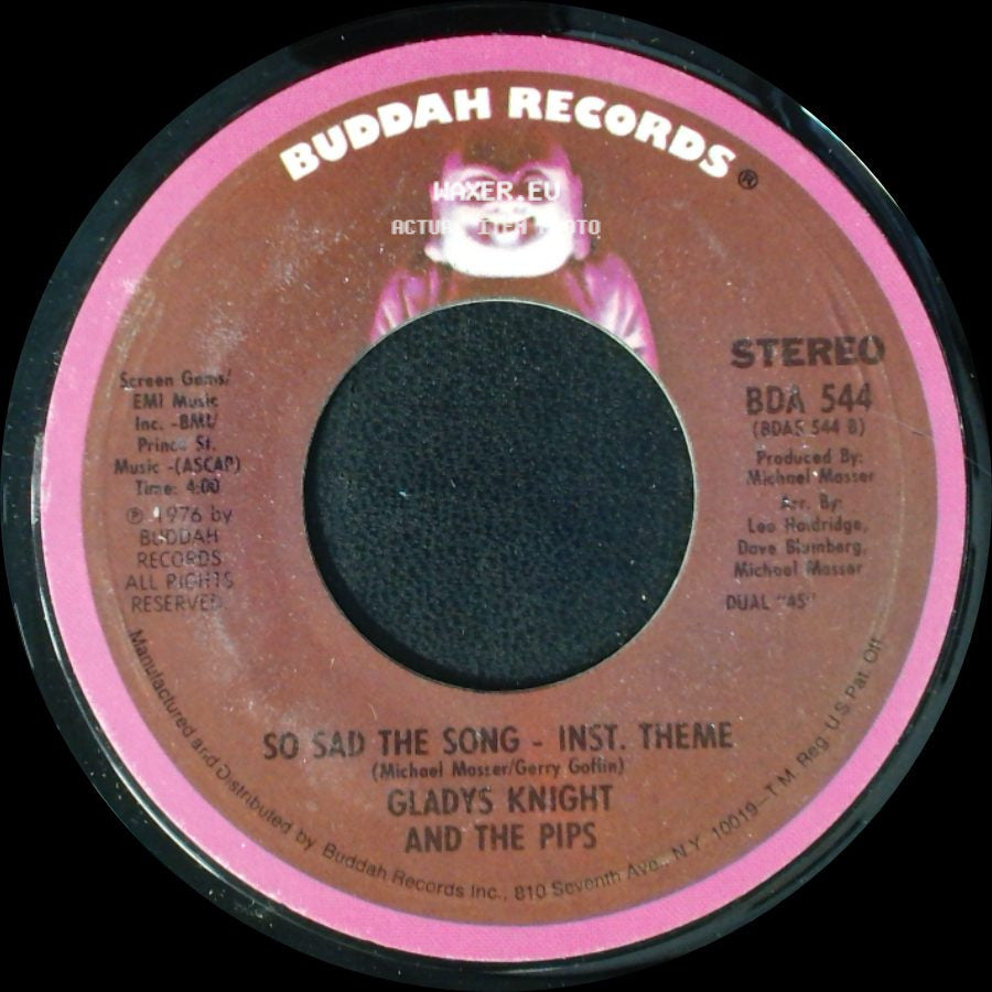 Gladys Knight And The Pips - So Sad The Song - Inst. Theme / So Sad The Song side A