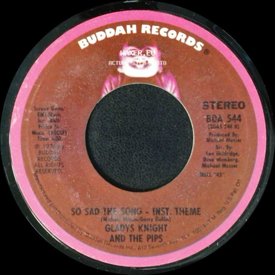 Gladys Knight And The Pips - So Sad The Song / So Sad The Song - Inst. Theme side B