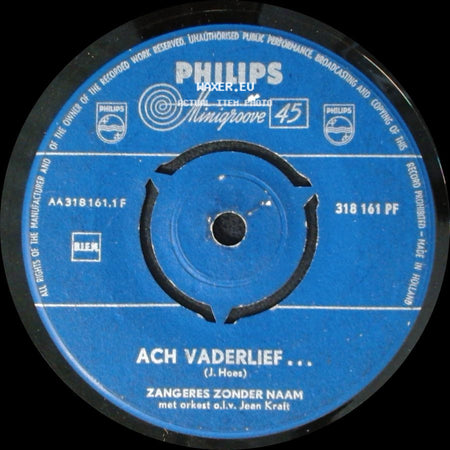 Zangeres Zonder Naam - Ach Vaderlief... / Jaloezie side A
