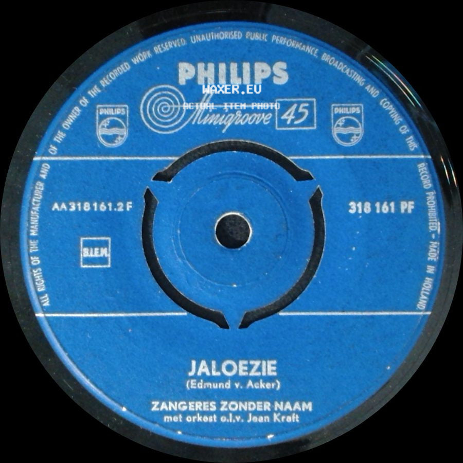 Zangeres Zonder Naam - Ach Vaderlief... / Jaloezie side B