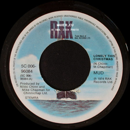Mud - I Can't Stand It / Lonely This Christmas side B