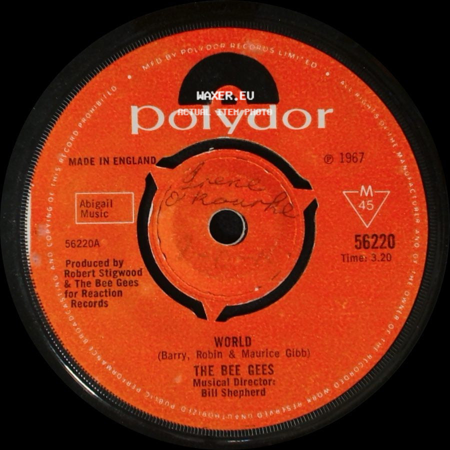 The Bee Gees - Sir Geoffrey Saved The World / World side B