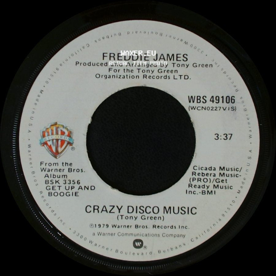 Freddie James - Hollywood (Edit) / Crazy Disco Music side B