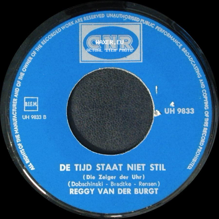 Reggy Van Der Burgt - Teddybeer / De Tijd Staat Niet Stil side B