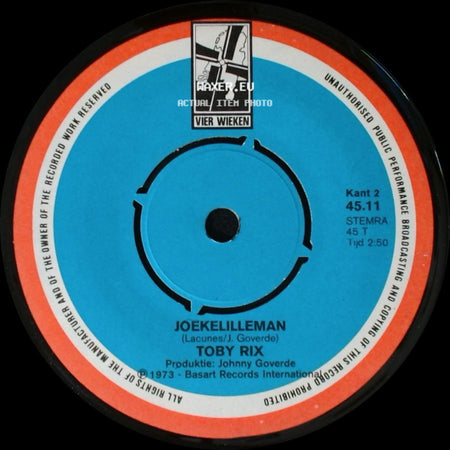 Tobi Rix / Toby Rix - Malle Vent, Ja / Joekelilleman side B
