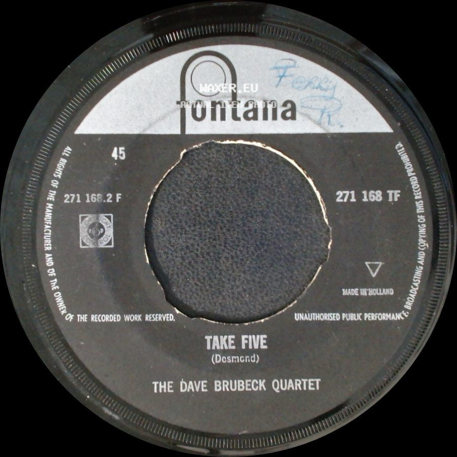 The Dave Brubeck Quartet - Blue Rondo A La Turk / Take Five side B