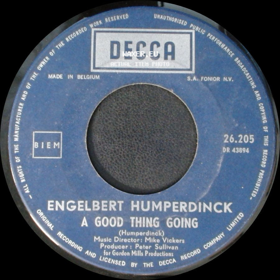 Engelbert Humperdinck - The Way It Used To Be / A Good Thing Going side B