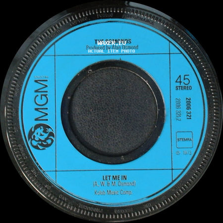 The Osmonds - One Way Ticket To Anywhere / Let Me In side B