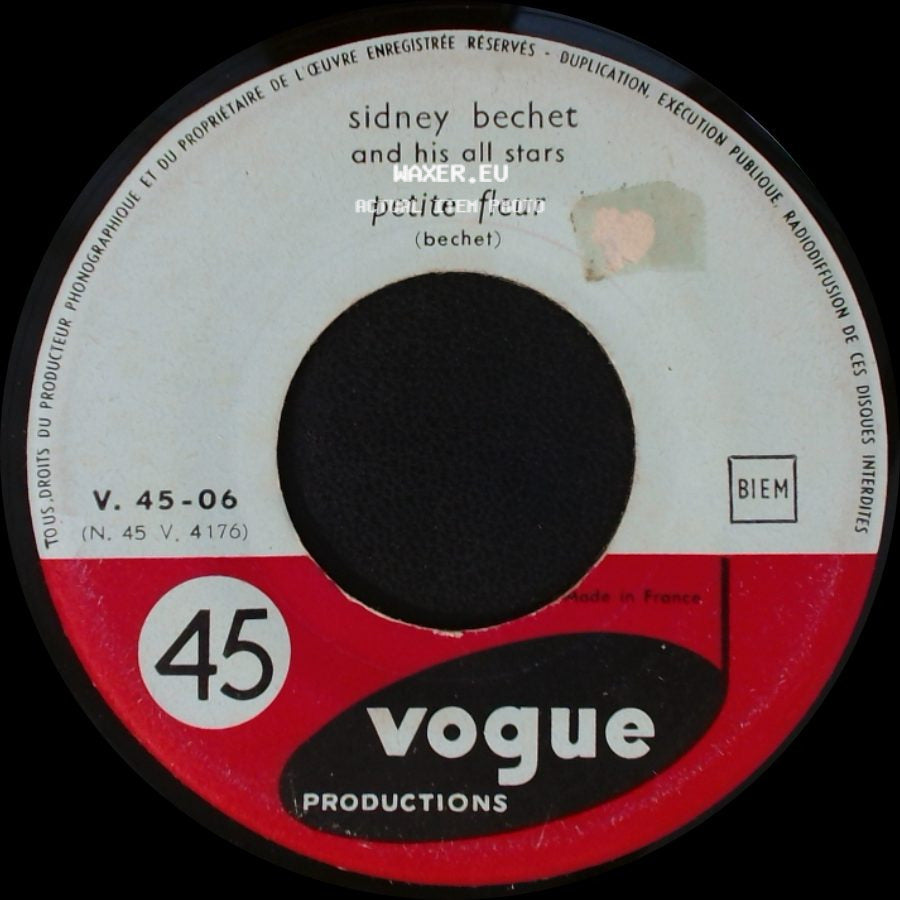 Sidney Bechet Avec Claude Lutter Et Son Orchestre / Sidney Bechet And His All Stars - Dans Les Rues D'antibes / Petite Fleur side B