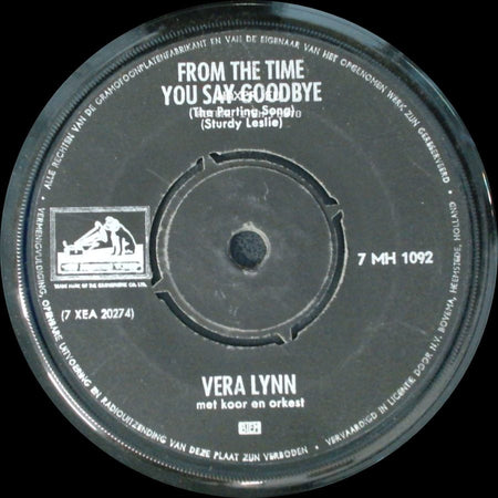 Vera Lynn - Land Of Hope And Glory / From The Time You Say Goodbye (The Parting Song) side B