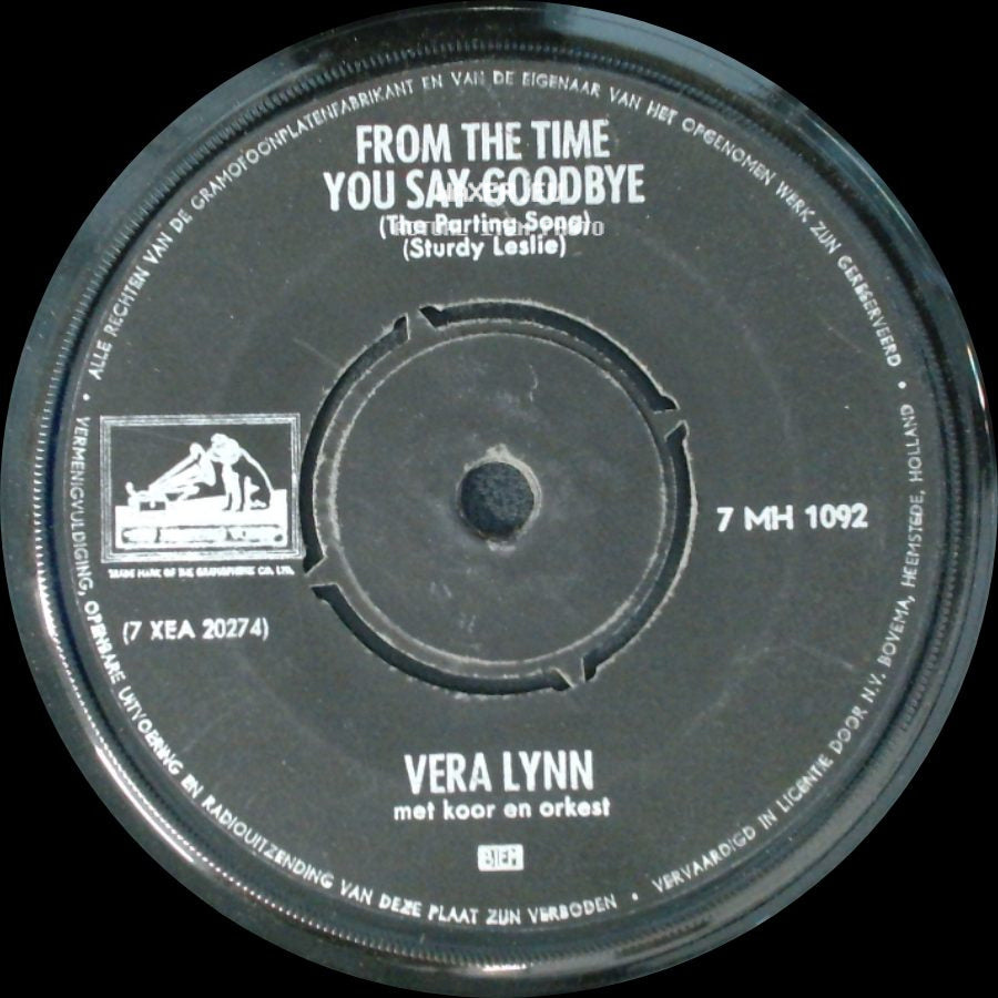 Vera Lynn - Land Of Hope And Glory / From The Time You Say Goodbye (The Parting Song) side B