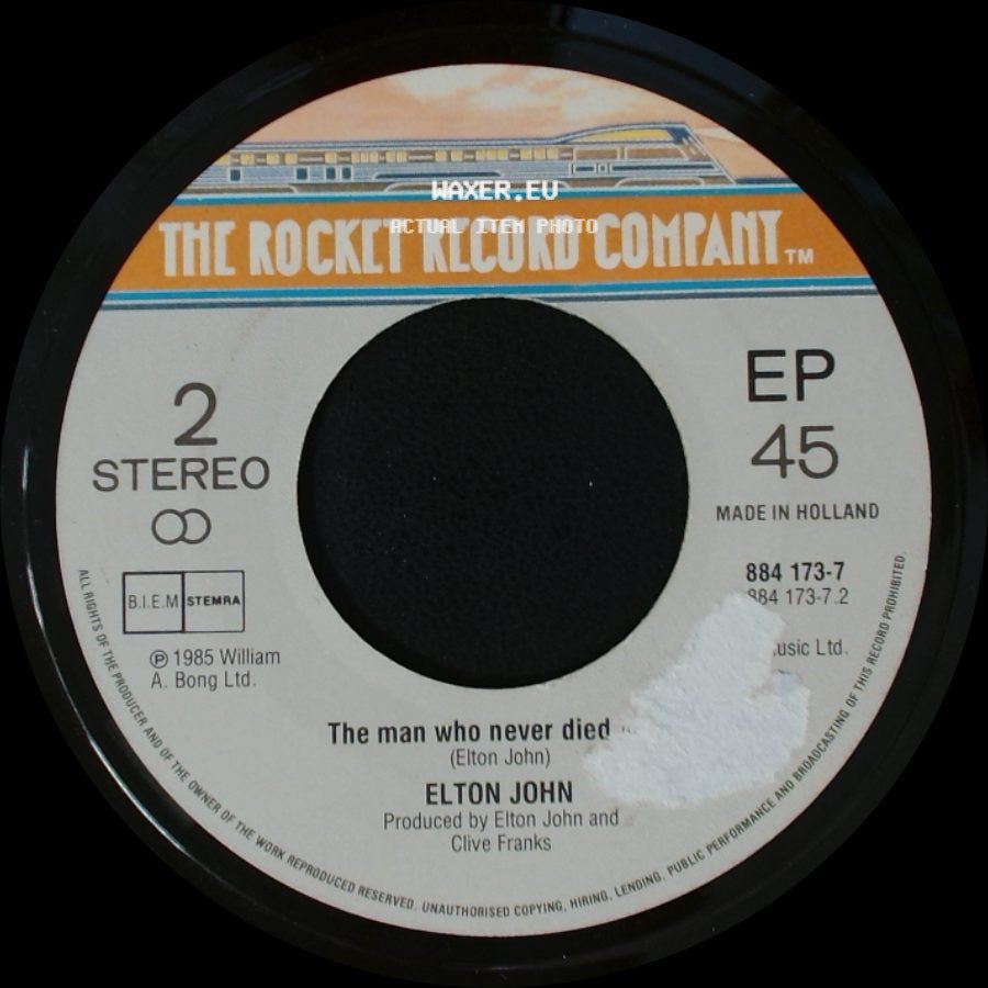Elton John - Nikita / The Man Who Never Died side B