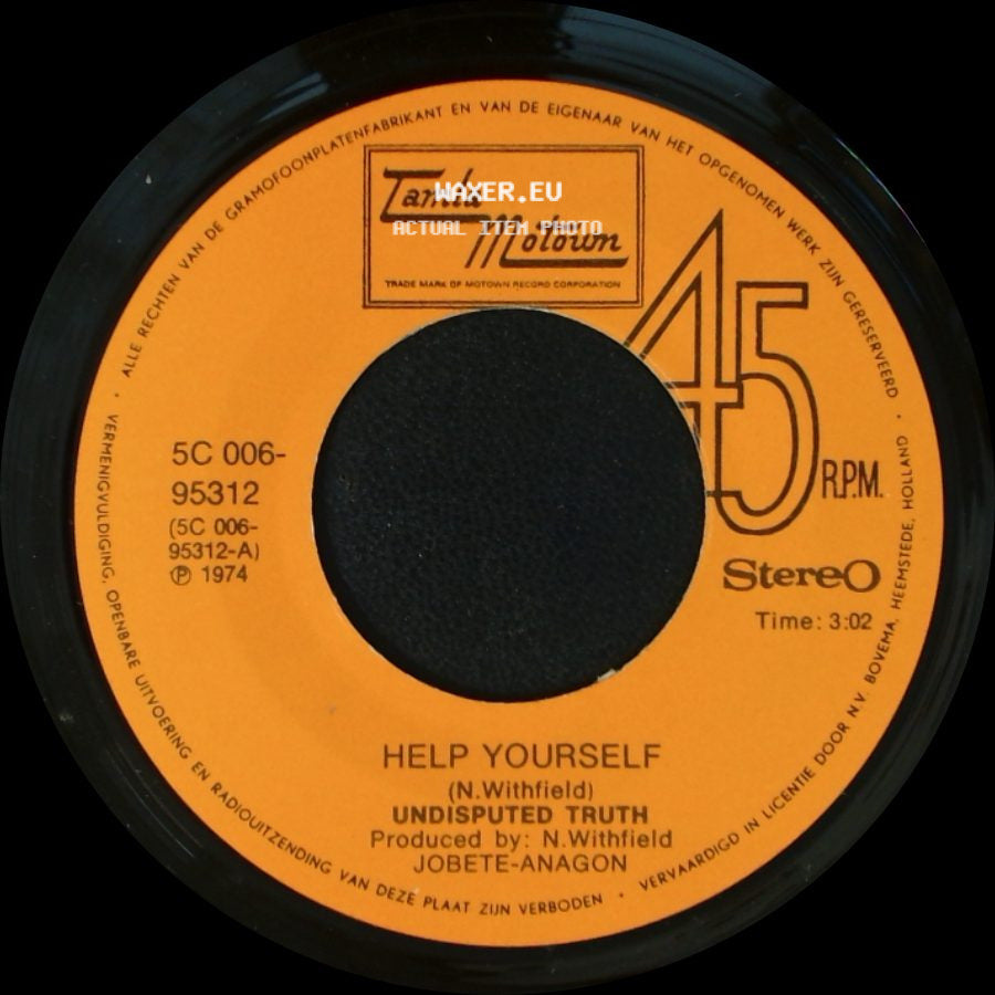 Undisputed Truth - Help Yourself / Wait's Going On side A