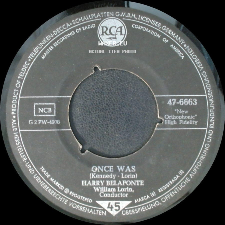 Harry Belafonte - Once Was / Jamaica Farewell side A