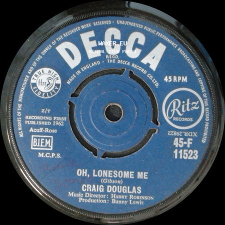 Craig Douglas - Oh, Lonesome Me / Please Don't Take My Heart side A