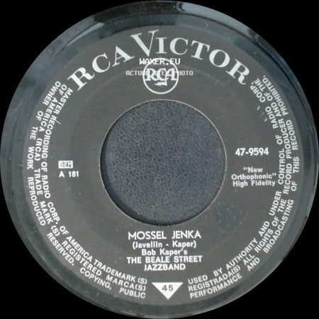 Bob Kaper's The Beale Street Jazzband - Mossel Jenka / Ohi Me Lieve Jenka side A