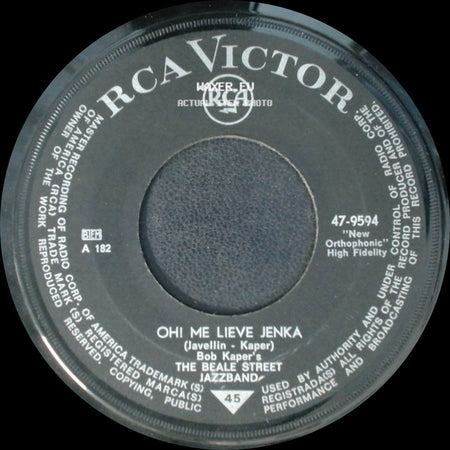 Bob Kaper's The Beale Street Jazzband - Mossel Jenka / Ohi Me Lieve Jenka side B