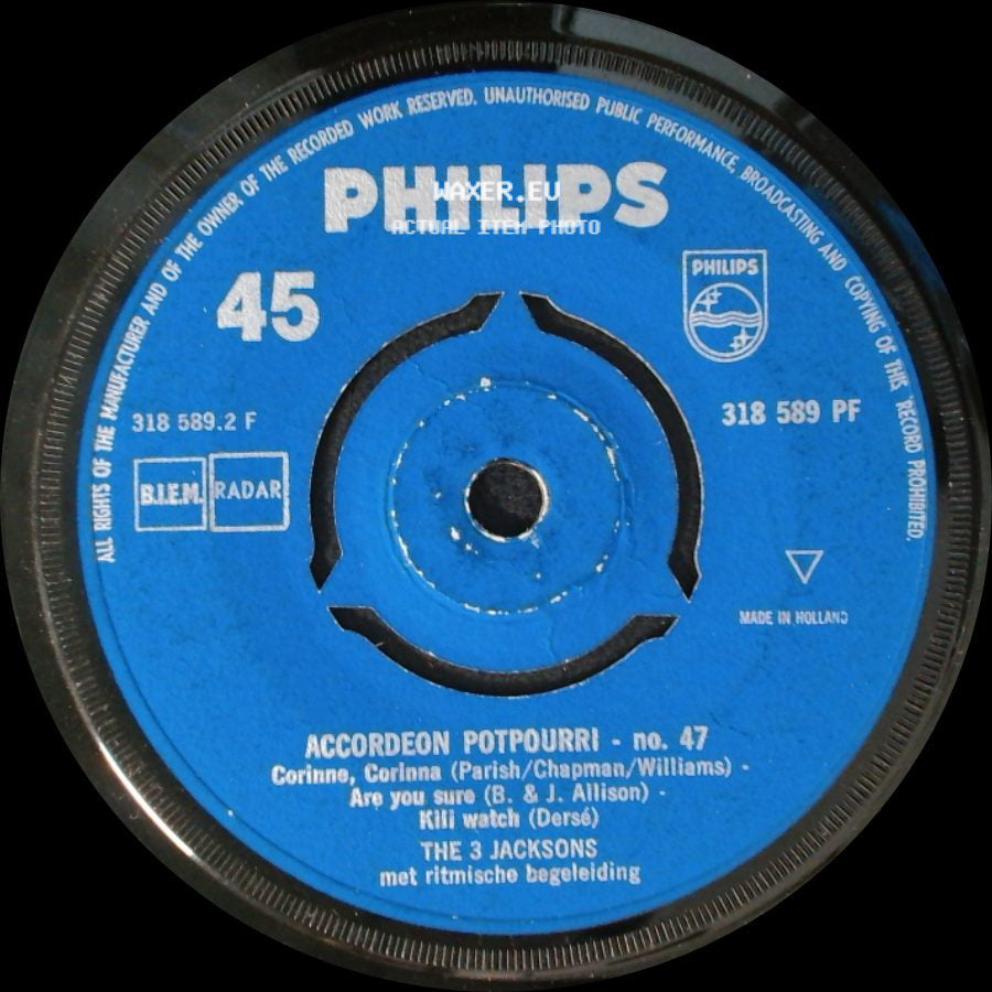 The 3 Jacksons - Accordeon Potpourri - No. 47 / Accordeon Potpourri - No. 47 side A