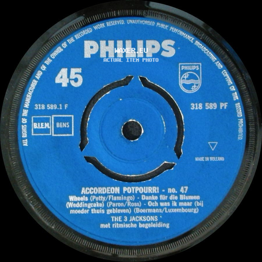 The 3 Jacksons - Accordeon Potpourri - No. 47 / Accordeon Potpourri - No. 47 side B