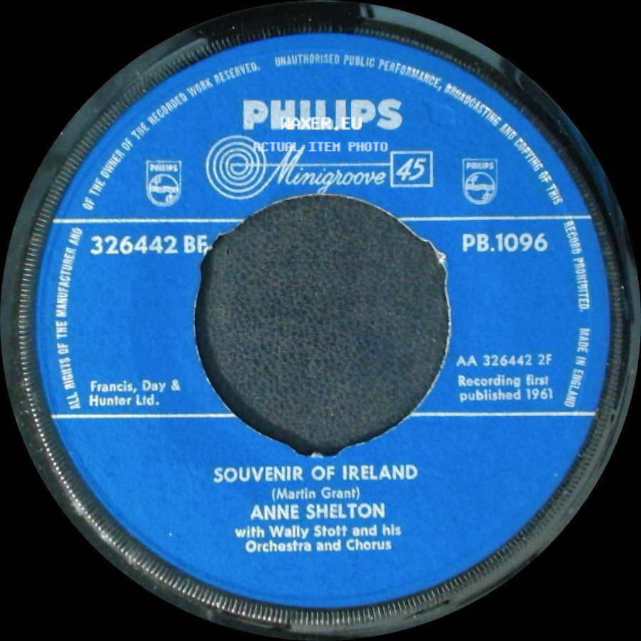 Anne Shelton - Sailor / Souvenir Of Ireland side B