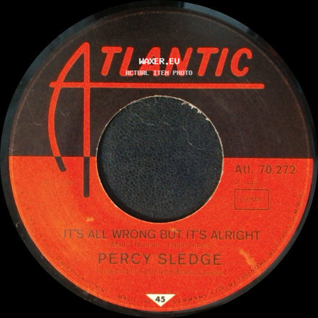Percy Sledge - Take Time To Know Her / It's All Wrong But It's Alright side B