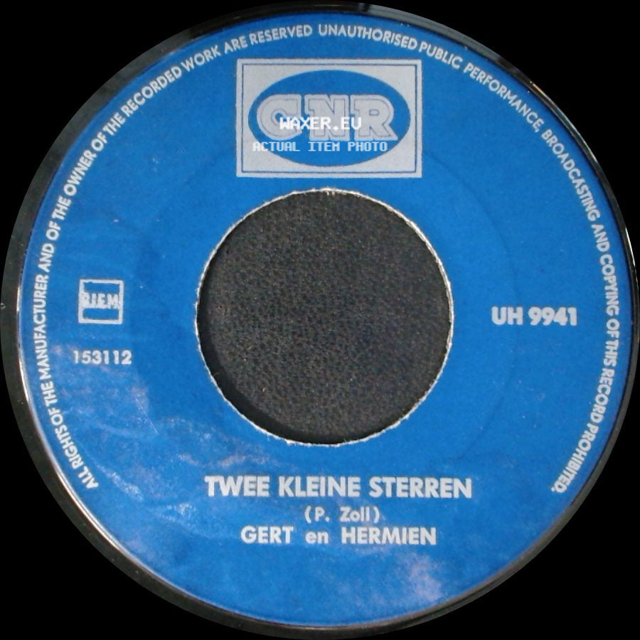 Gert En Hermien - Heimwee Naar Barcelona / Twee Kleine Sterren side B