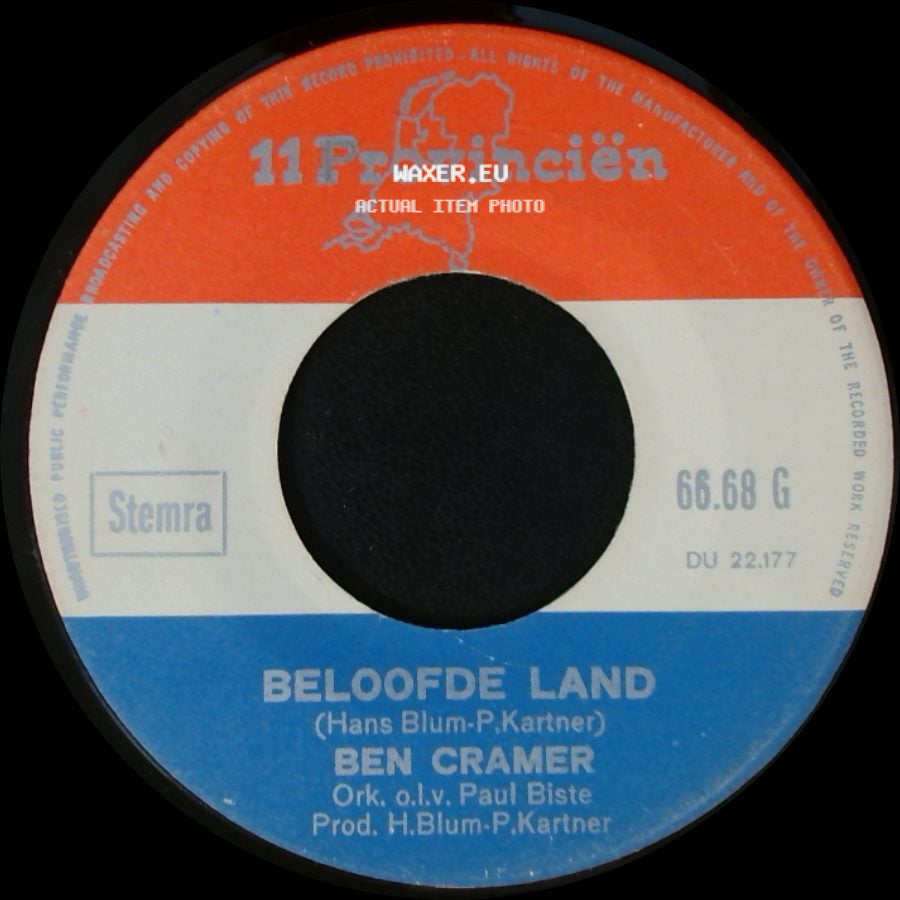 Ben Cramer - Beloofde Land / Vrede (Song Of Olympia) side A