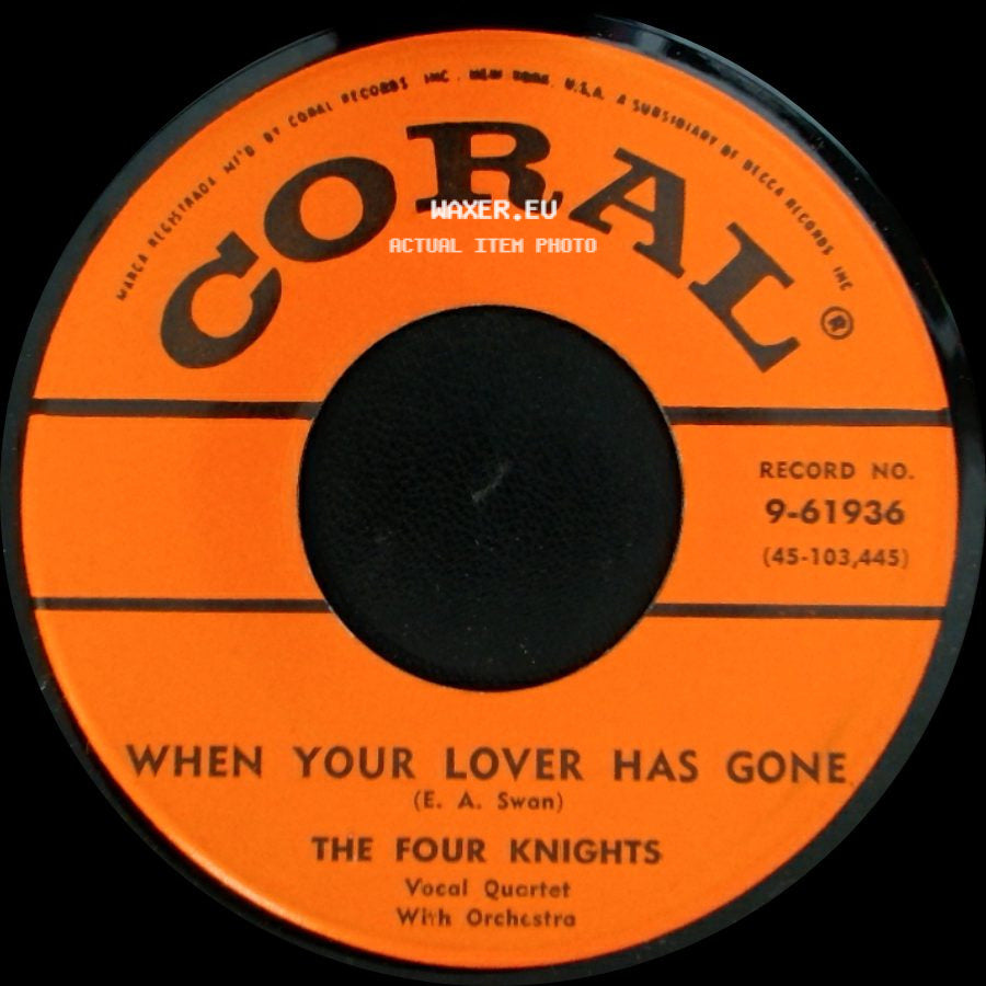 The Four Knights - The Four Minute Mile / When Your Lover Has Gone side B