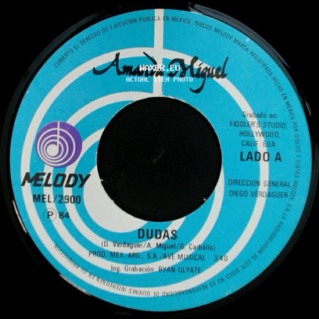 Amanda Miguel - Dudas / Amanda Al Piano Iii (Cancion De Cuna Al Reves) side A