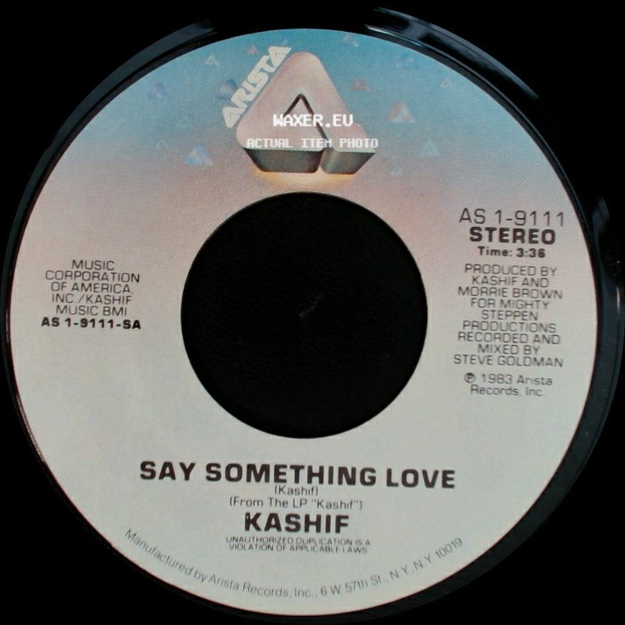 Kashif - All / Say Something Love side B