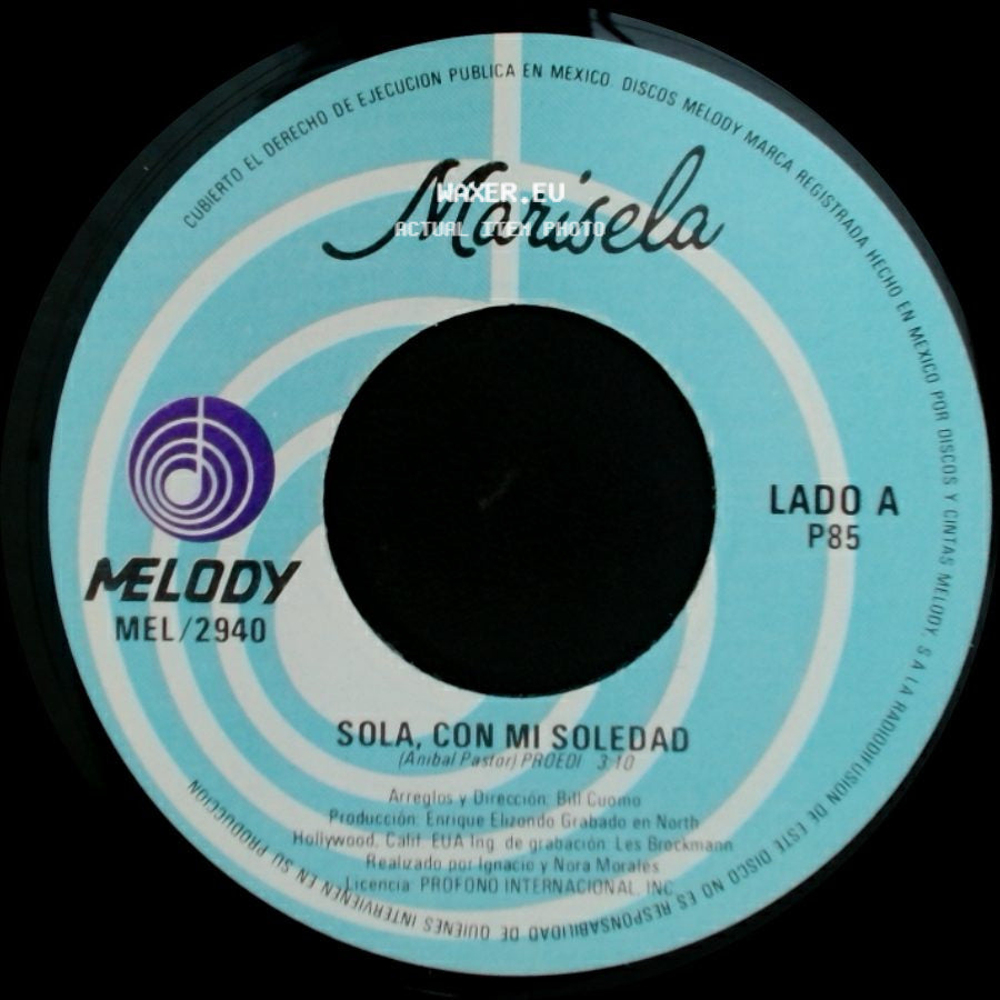 Marisela - Sola, Con Mi Soledad / Sienteme, Amame, Quiereme side A