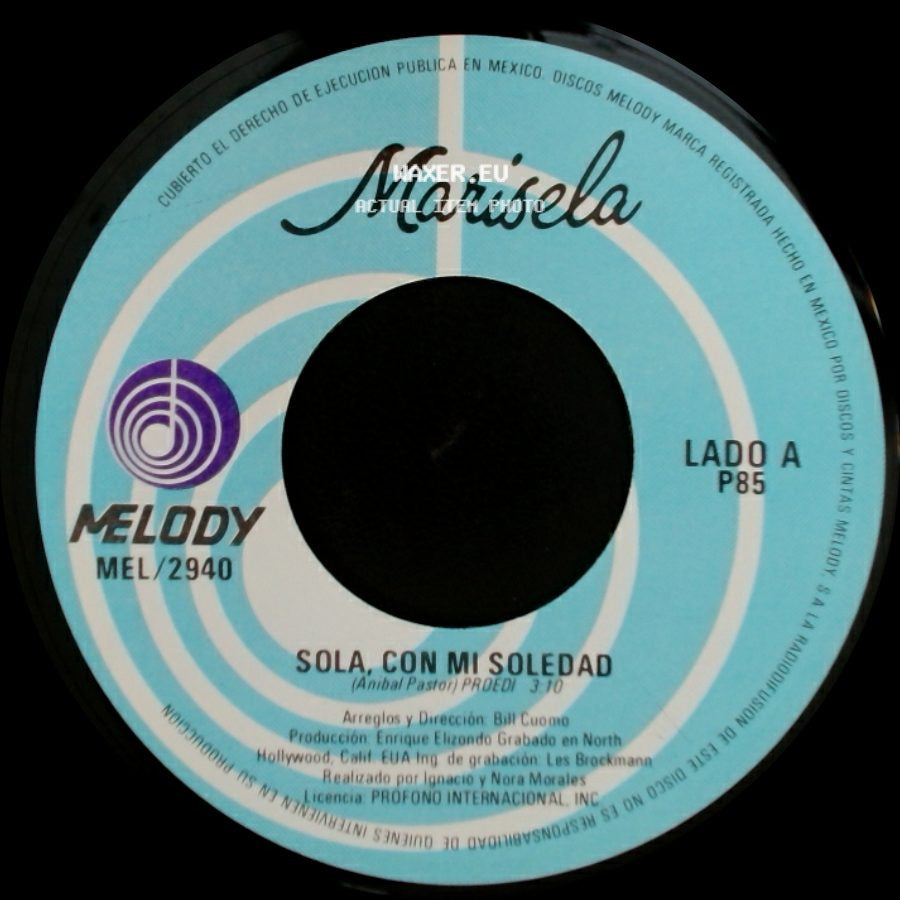 Marisela - Sola Con Mi Soledad / Sienteme, Amame, Quiereme side A