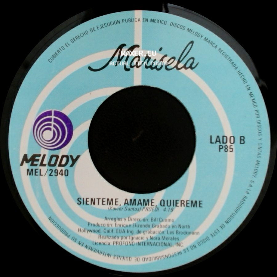 Marisela - Sola Con Mi Soledad / Sienteme, Amame, Quiereme side B