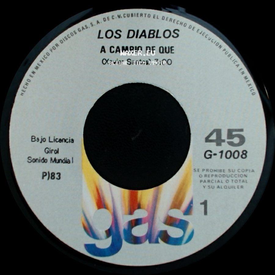 Los Diablos - A Cambio De Que / Cariño Mio side A