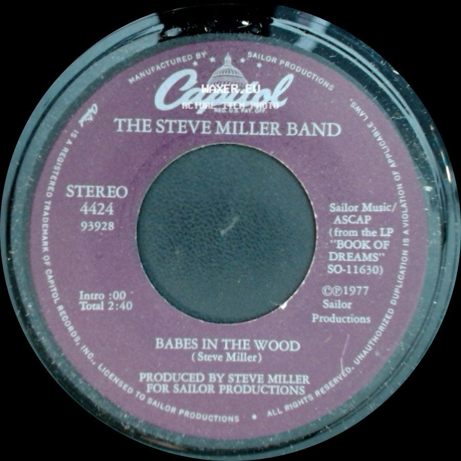 The Steve Miller Band - Babes In The Wood / Jet Airliner side A