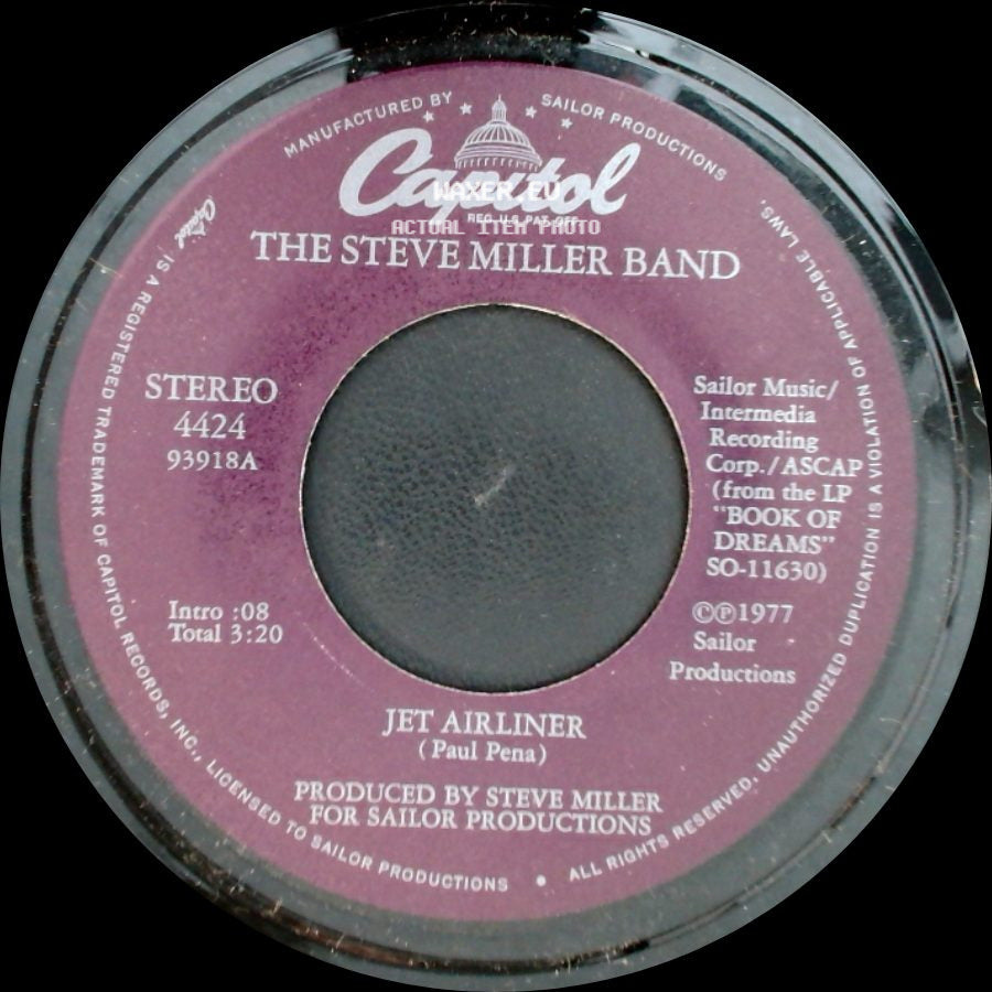 The Steve Miller Band - Babes In The Wood / Jet Airliner side B