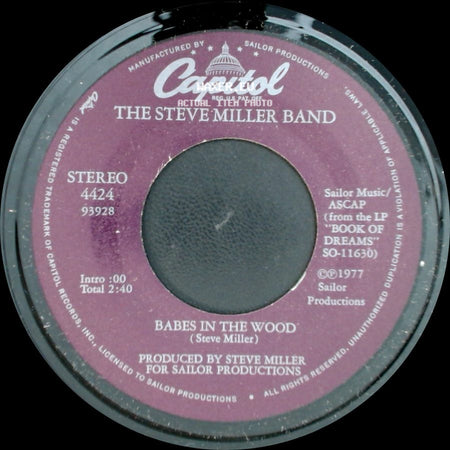 The Steve Miller Band - Babes In The Wood / Jet Airliner side A
