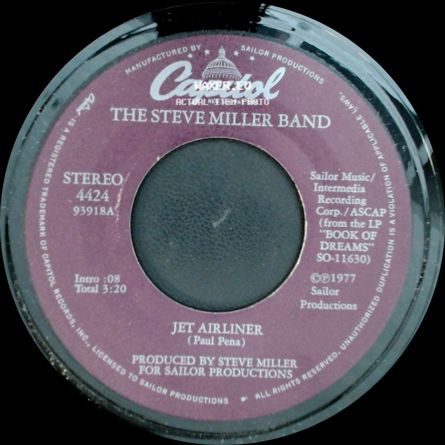 The Steve Miller Band - Babes In The Wood / Jet Airliner side B