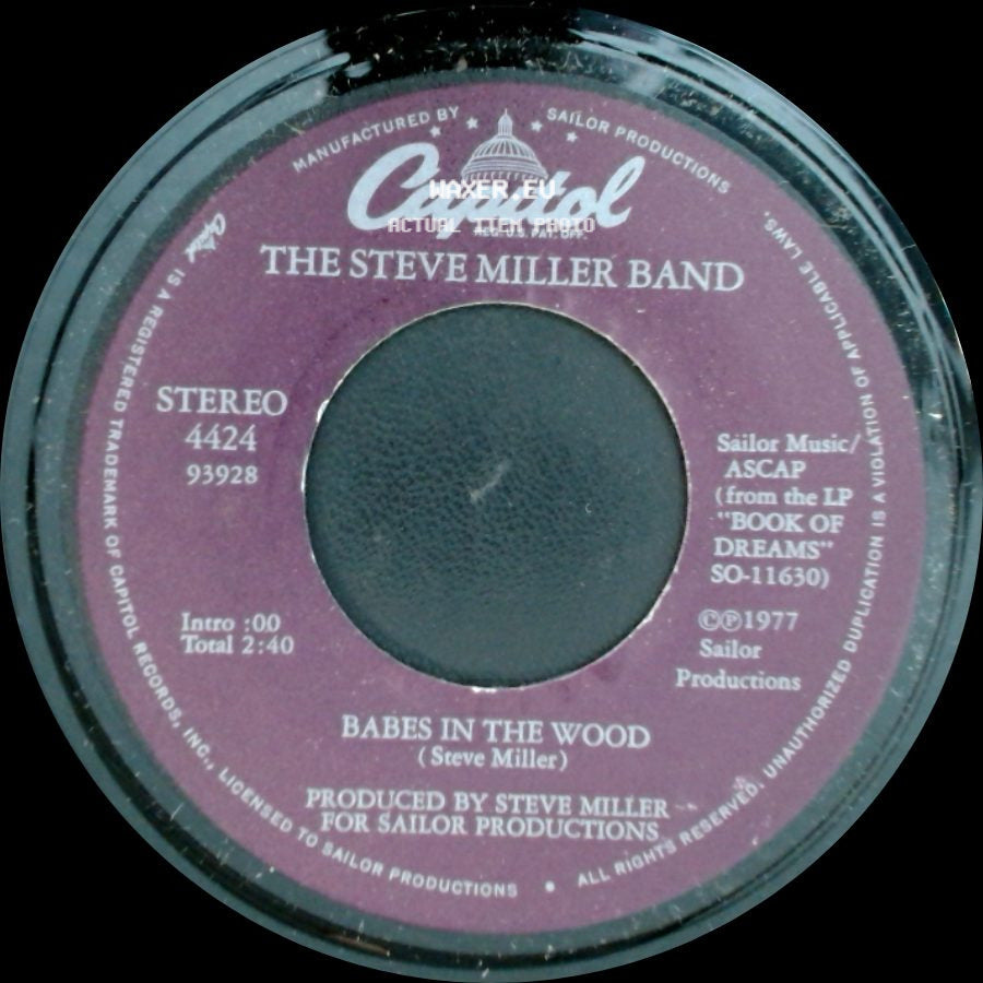 The Steve Miller Band - Babes In The Wood / Jet Airliner side A