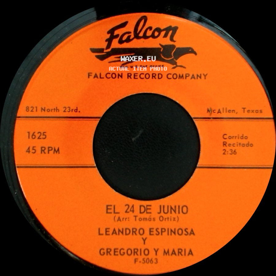 Leandro Espinosa Y Gregorio Y Maria / Gabino Barrera - El 24 De Junio / Leandro Espinosa Y Gregorio Y Maria side A
