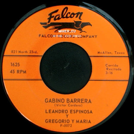 Leandro Espinosa Y Gregorio Y Maria / Gabino Barrera - El 24 De Junio / Leandro Espinosa Y Gregorio Y Maria side B
