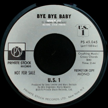 U.S. 1 - Bye Bye Baby / Bye Bye Baby side B